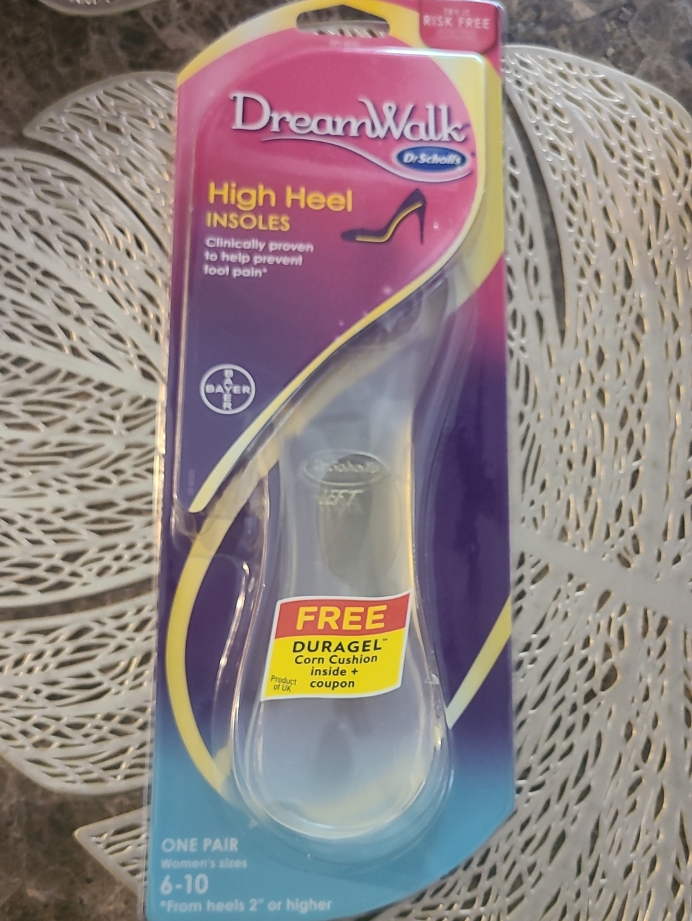 Dr. Scholl's DreamWalk High Heel Insoles – New – Women's Size 6-10